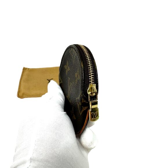 Louis Vuitton LV Monogram Porte Monnaie Round Coin Purse Pouch - Picture 5 of 6